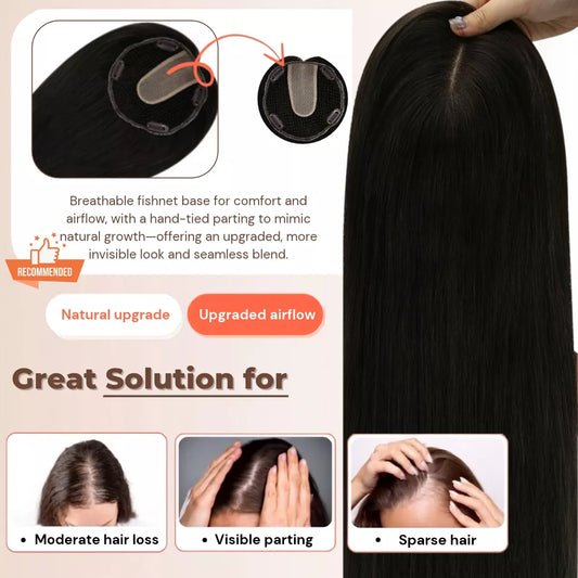 virgin hair human hair toppers natural black