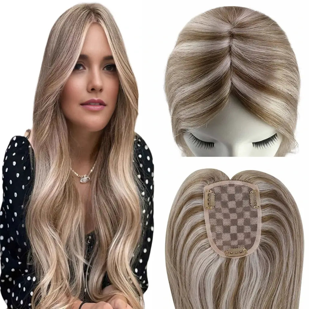 real human hair topper for women