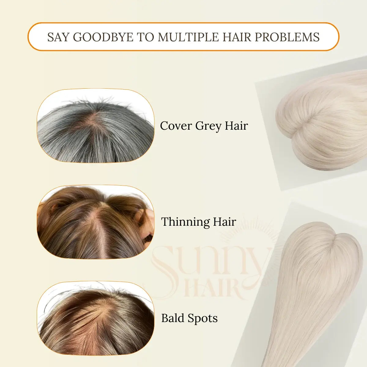 platinum blonde hair topper, clip-in hair extensions, virgin hair topper, best hair topper, real human hair topper, full coverage hair topper, thick hair extension, seamless hair topper, volumizing hair topper