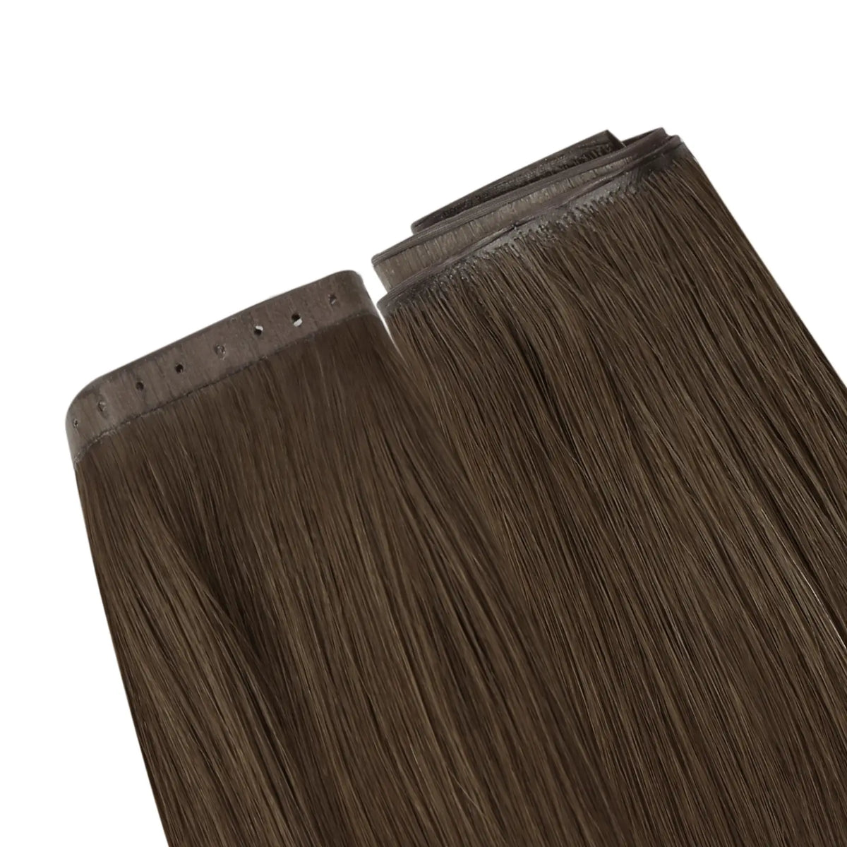human hair extensions butterfly weft extensions with holes