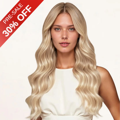 [Pre-Sale] Injection PU Clip in Hair Extensions Best Clip in Hair with Blonde Highlights#P18/613