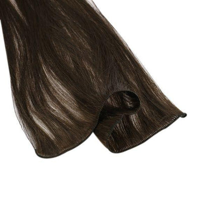 delicate hand tied weft construction