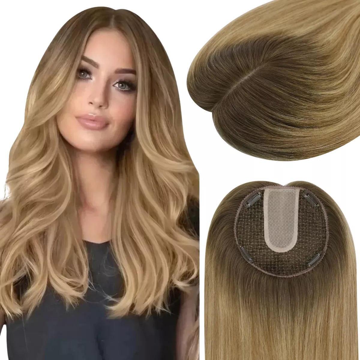hair topper that blends with natural hair