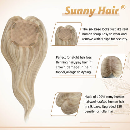 human hair topper,high quality remy hair extensions,hair topper women,hair topper wig,hair topper silk base,hair topper human hair,hair topper for women,hair topper for thinning crown,hair topper,clip on hair topper,Best Hair Topper with Clips,silk base hair topper,best hair topper,silk hair topper,remy hair,distribute seams at will,invisible topper,mono topper hair,mono topper,big base topper,big base wig,center parted topper,balayage hair,blonde highlight,Hair Volumizers,Clip-In Hair Volumizers