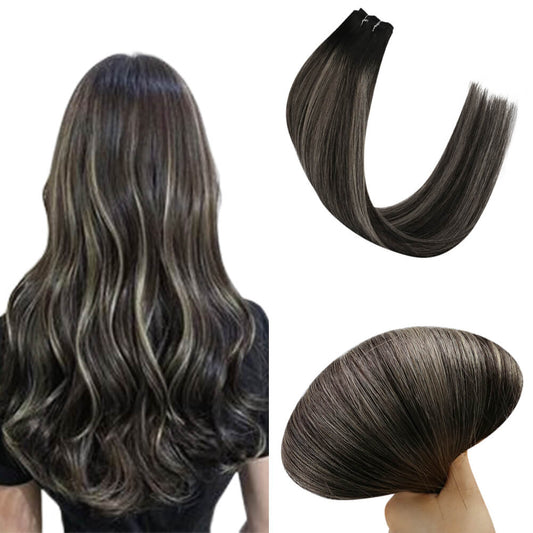 weft hair extensions cuticle intact human hair