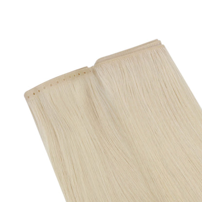 weft hair extensions, sew in weft hair, blonde hair extensions, invisible weft hair, hair extensions, invisible weft extensions, pu wefts hair extensions, pu hole invisible wefts, 100% human hair extension