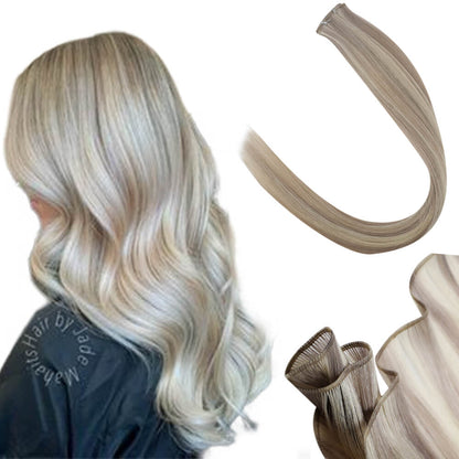 weft hair extensions, sew-in hair, hair weft, double genius weft, best hair extensions, genius hair, sunny hair salon, 100% virgin human hair,