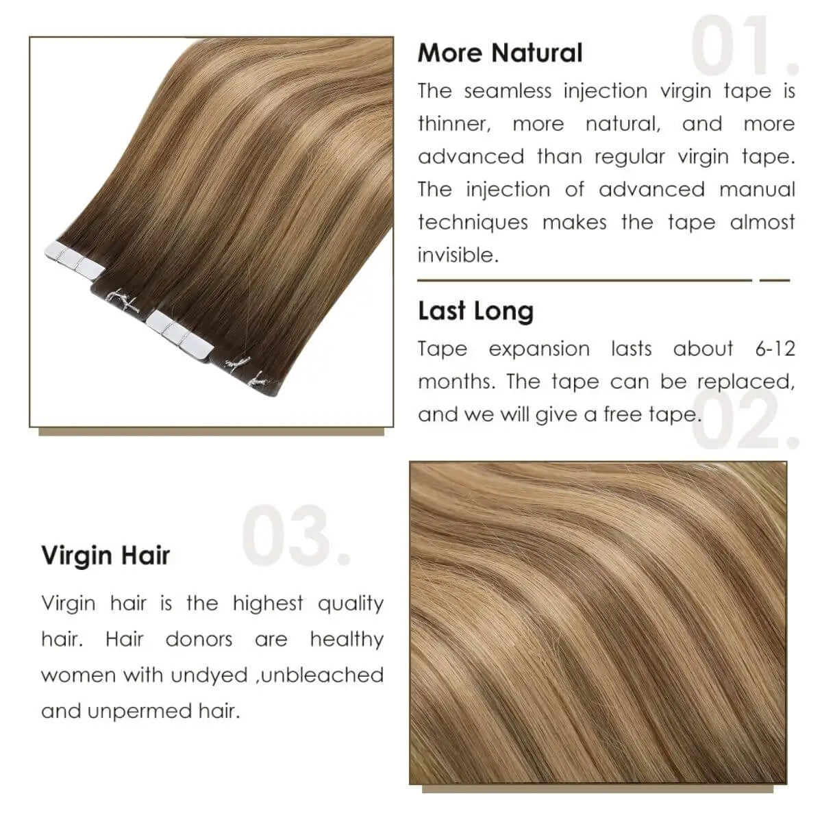 best tape in hair extensions,real hair extensions,tape-ins