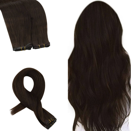 flat weft hair extensions virgin human hair