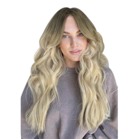 [40% OFF] Virgin Tape in Human Hair Extensions Balayage Blonde Hair#4/7/80