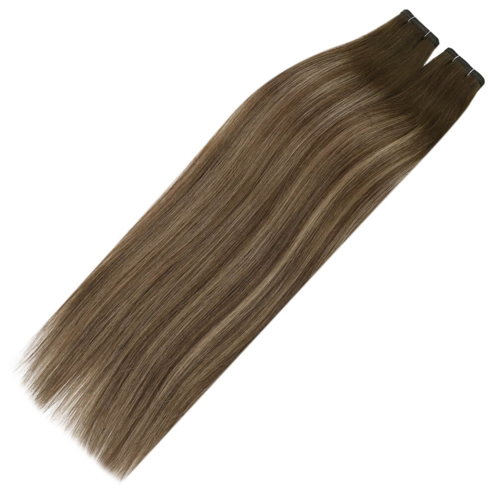 flat track weft hair extensions human hair