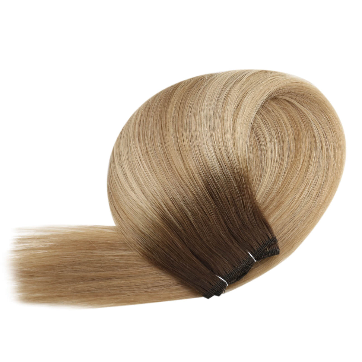 virgin hair machine made weft hair extensions for women